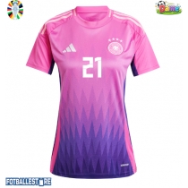 Tyskland Ilkay Gundogan #21 Bortedrakt Dame EM 2024 Kortermet